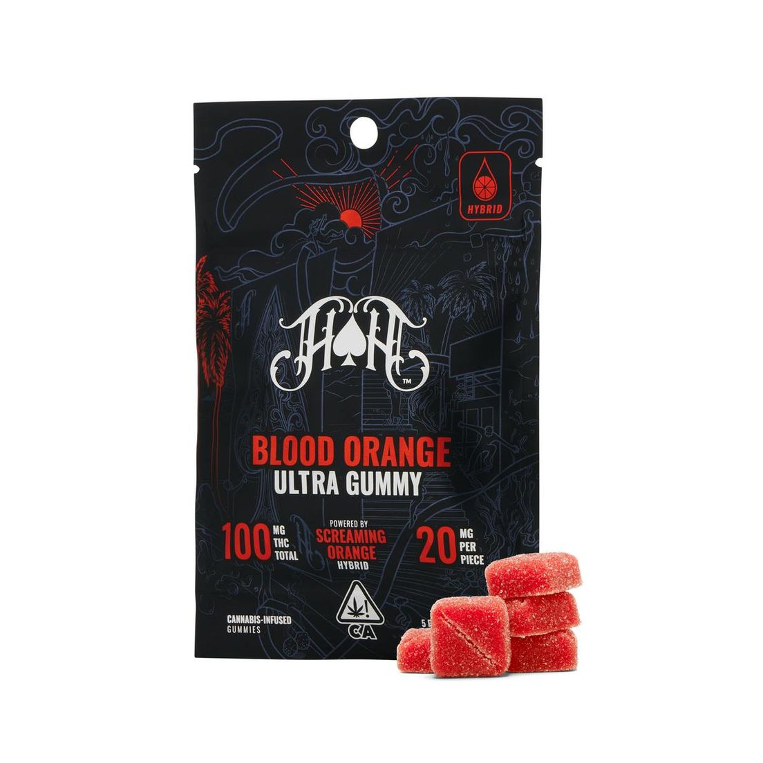 Heavy Hitters - THC Gummy Pack 100mg - Blood Orange