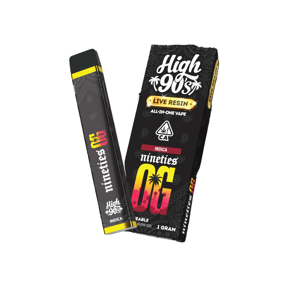 High 90s | AIO Vape | 1g | Live Resin | Nineties OG