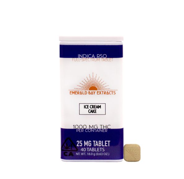 25mg Tablets-Indica-Ice Cream Cake-1000mg Package