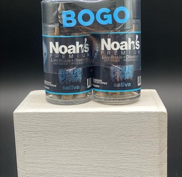 Noah's Premium - BOGO 2pk (x5) Infused Prerolls - 5g - Blue Poison