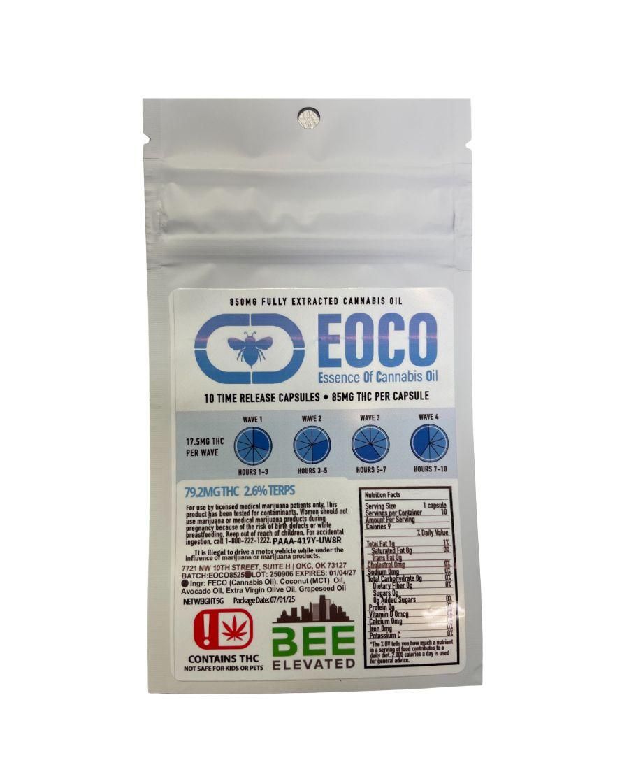 BEE ELEVATED FECO TIME RELEASE CAPSULES 850MG