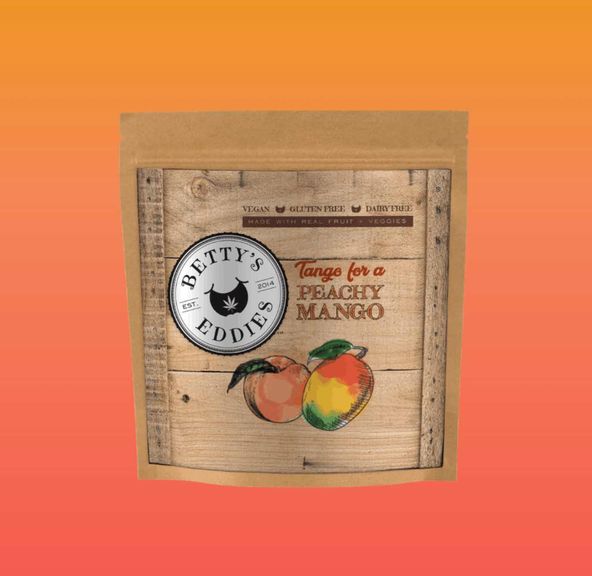 Betty's Eddies Peachy Mango Taffies - 10mg each - 100mg total - 10 pcs - Full Spectrum