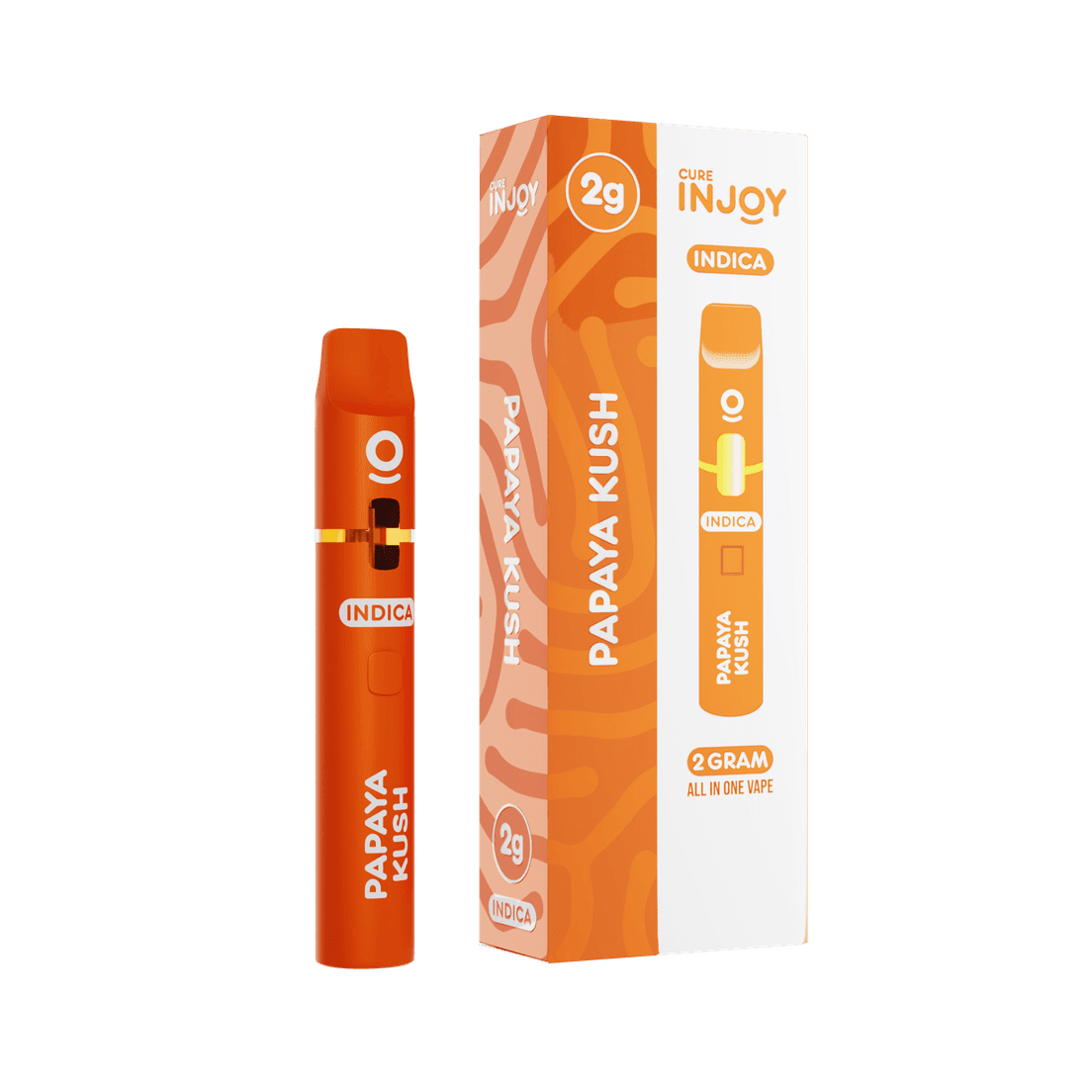 Cure Injoy - 1g Disposable Cartridge - Papaya Kush at KUSHAGRAM