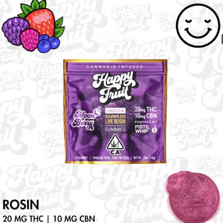 Moon Berry Rosin Gummies (2-Pack) - 20mg THC, 10mg CBN