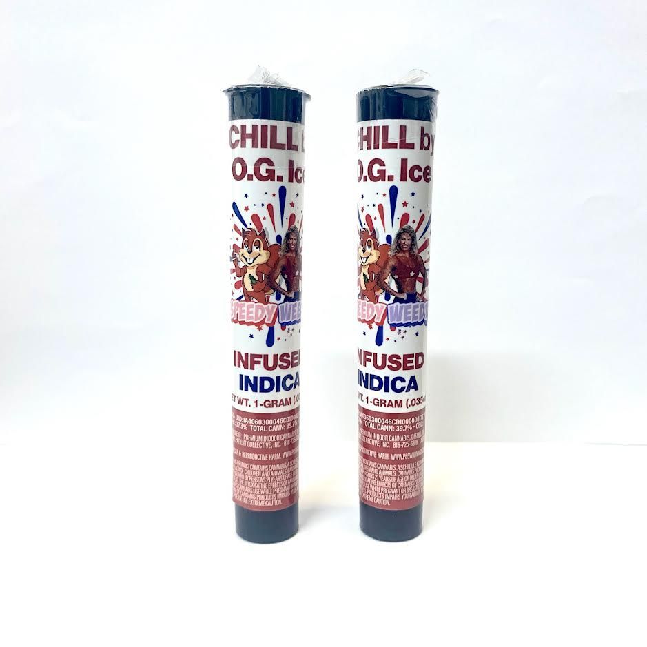 1. OG Ice x Speedy Weedy 1g Infused Pre Roll - Chill (I) 5/$50