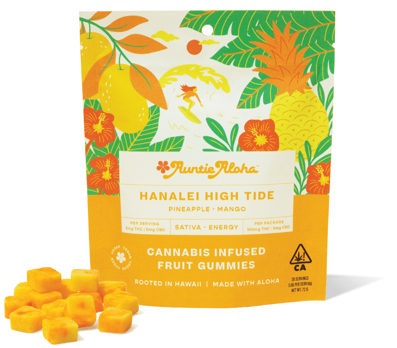 Auntie Aloha- Hanalei High Tide Gummies 100mg (S)