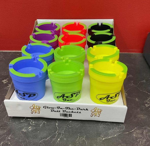 acid secs glow in the dark butt bucket ashtray
