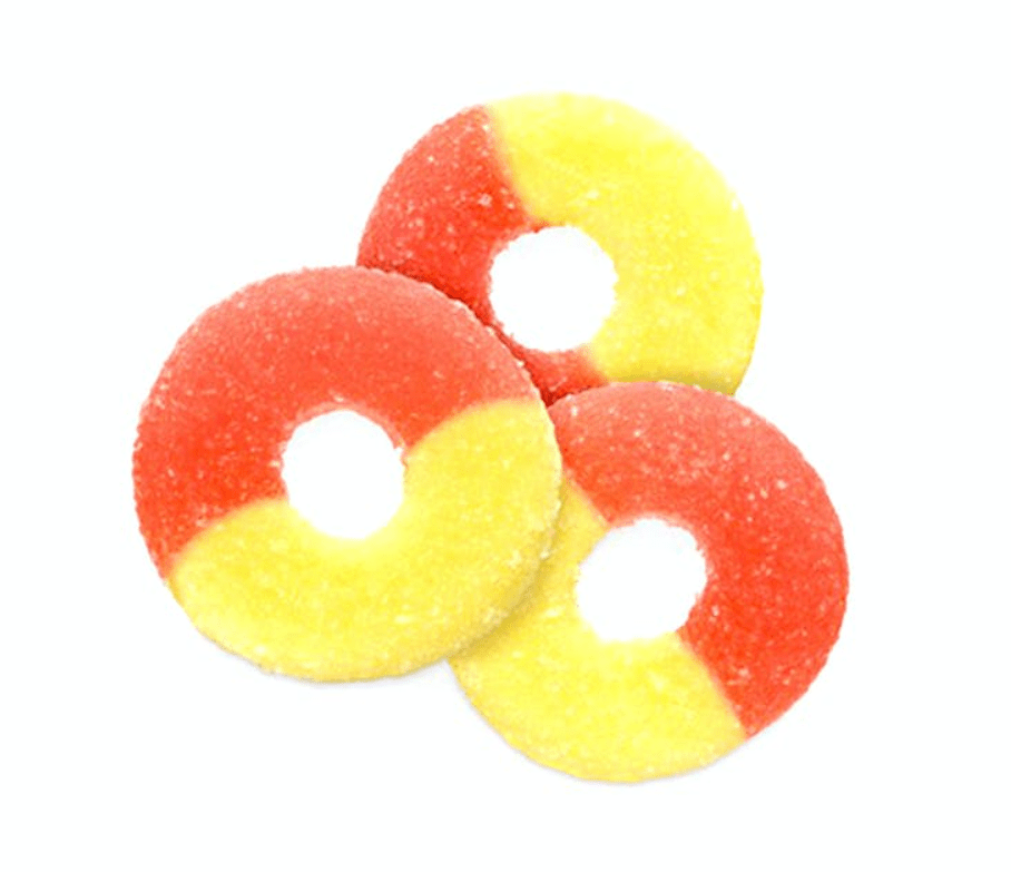 100mg Sour Rings (Strawberry Banana)