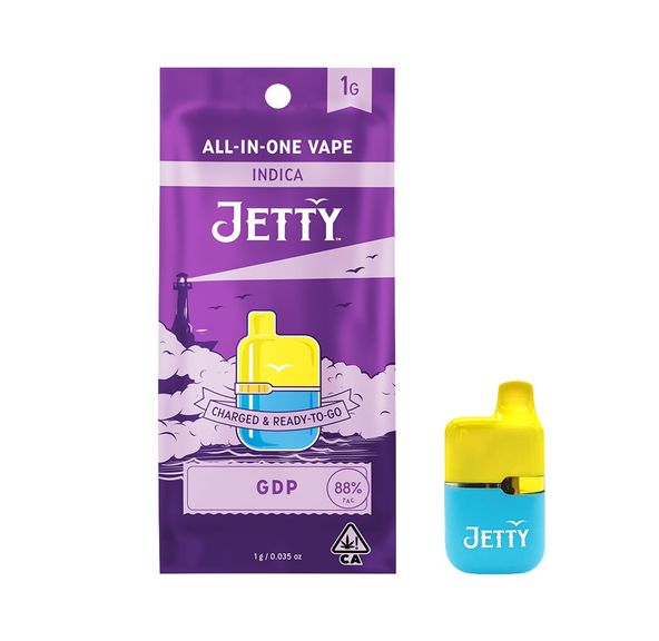 Jetty AIO High THC Mini Tank GDP 1g