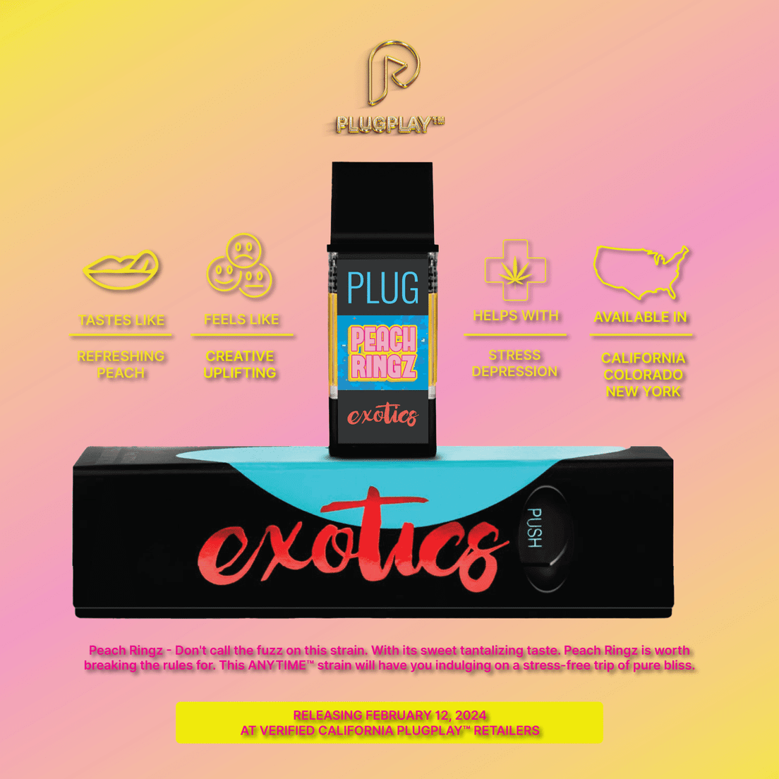 Plugplay - Exotics AIO: Peach Ringz 1g