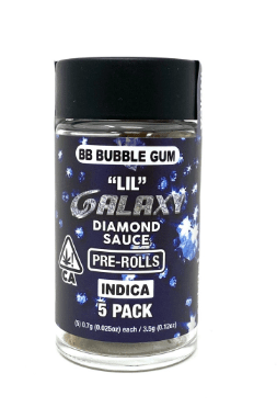 Galaxy - Bubble Gum Lil Galaxy Diamond Sauce 5pk Prerolls 3.5g