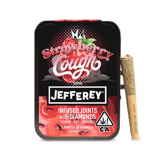 Strawberry Cough - Jefferey Infused Joint 5 Pack