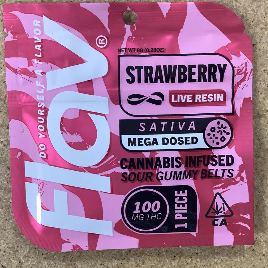 Flav - Macro Belt - Strawberry - Live Resin - 100mg