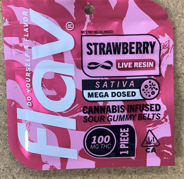 Flav - Macro Belt - Strawberry - Live Resin - 100mg