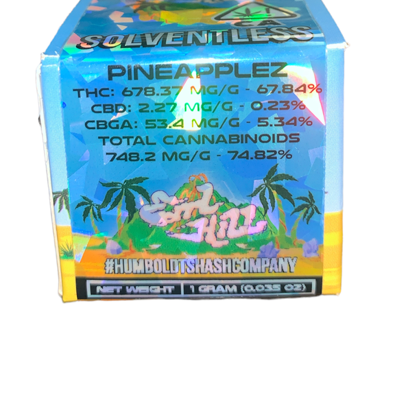 Errl Hill - Pineapplez Solventless Live Rosin - 1G