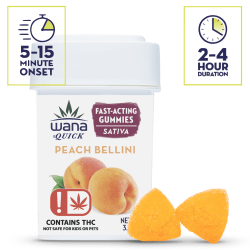 WANA QUICK PEACH BELLINI GUMMIES 100MG