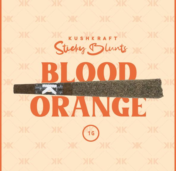 1 x 1g Shatter Infused Blunt Hybrid Blood Orange by KushKraft