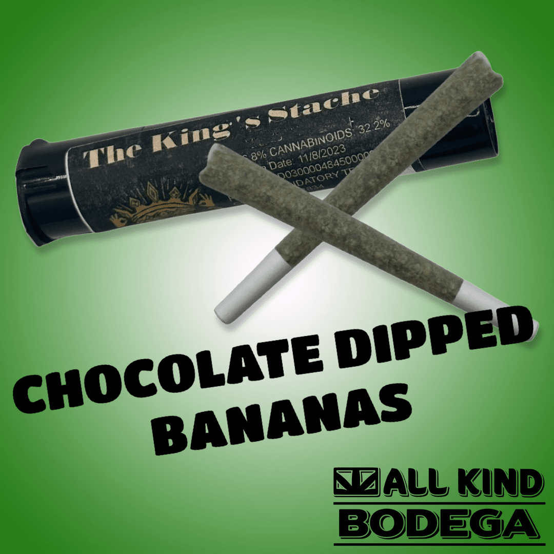 Chocolate Dipped Bananas .5g Preroll 2 Pack (Total Weight 1g) (@thekingsstache)