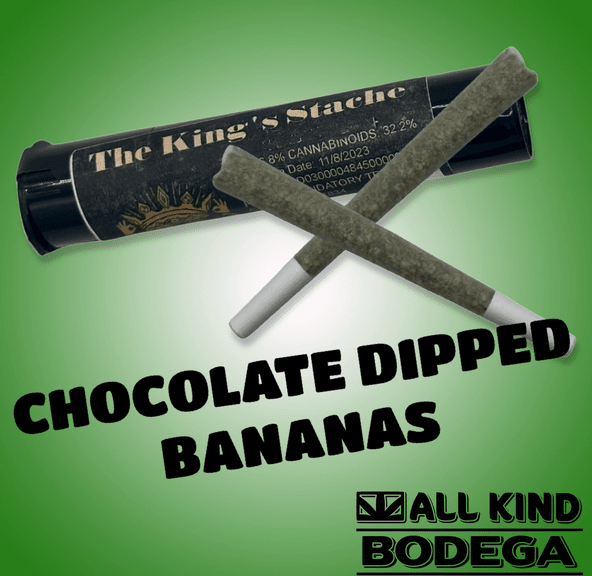 Chocolate Dipped Bananas .5g Preroll 2 Pack (Total Weight 1g) (@thekingsstache)