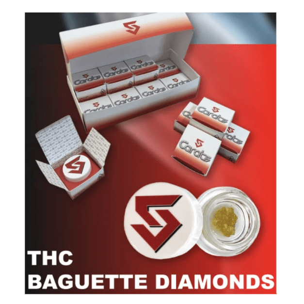 5 CARATS - THC Baguette Diamonds Live Resin 83%THC