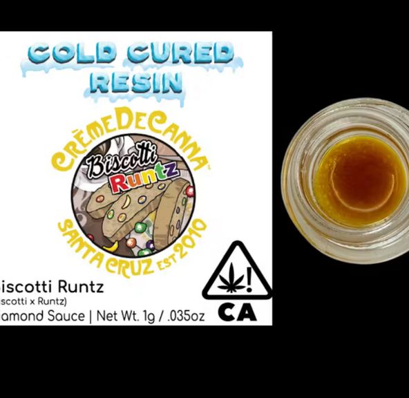 Creme De Canna - Cold Cured Resin - Diamond Sauce - Biscotti Runtz - 1g
