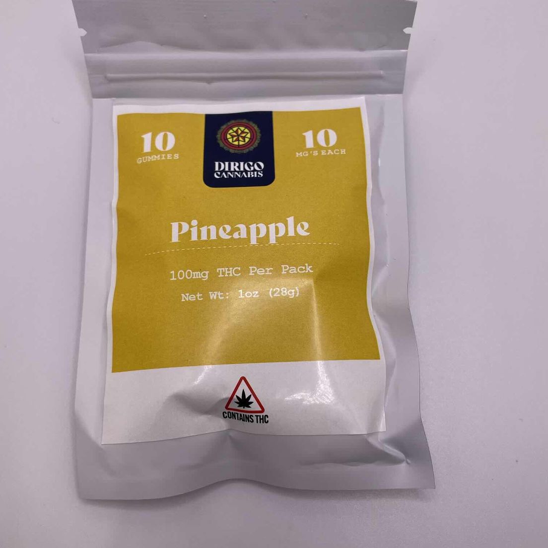 300mg Pineapple Gummies | Dirigo Cannabis