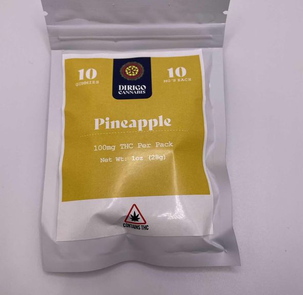 300mg Pineapple Gummies | Dirigo Cannabis