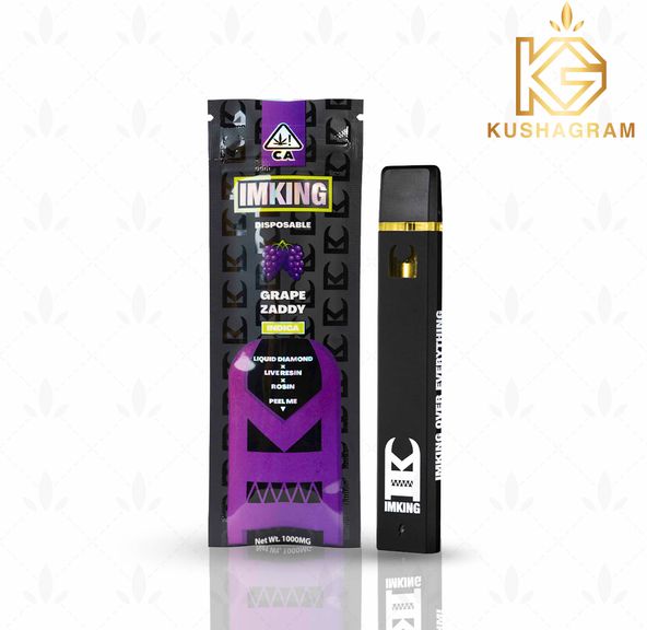 IMKING - Grape Zaddy - Liquid Diamond Disposable Vape - 1g