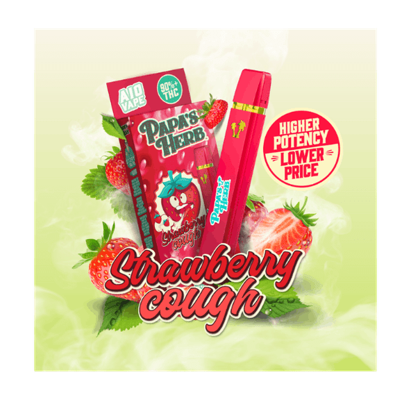 Papa's Herb - AIO Vape - 1g - Strawberry Cough