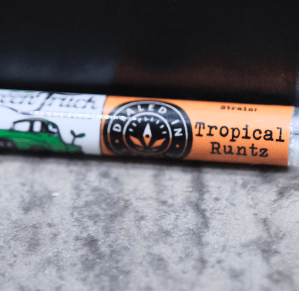 Green Truck/Dialed In Farms LLC- Tropical Runtz- HTE Carts - .5 g