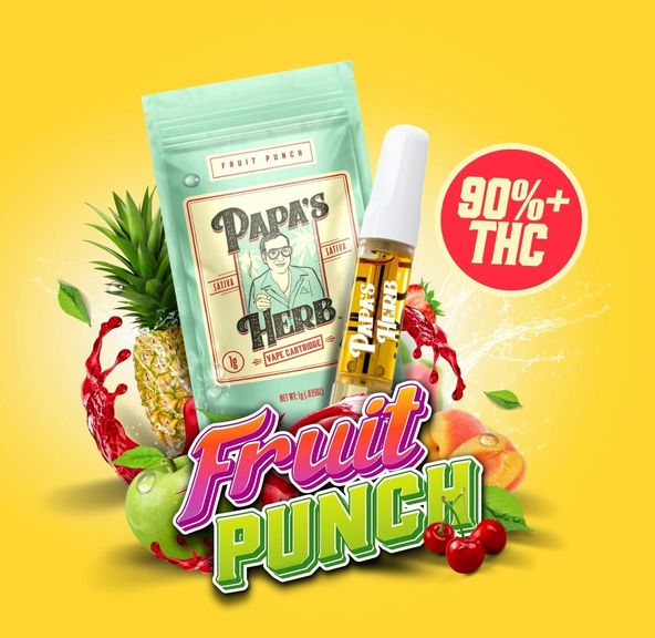 Papa's Herb - 1g Fruit Punch Disposable Vape Cartridge 1g