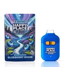 HAPPY PLACE - BLUEBERRY BOMB - AIO VAPE - 2G - INDICA