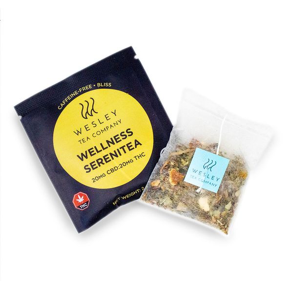 Wellness Serenitea 20mg CBD-20mg THC Single | Wesley Tea