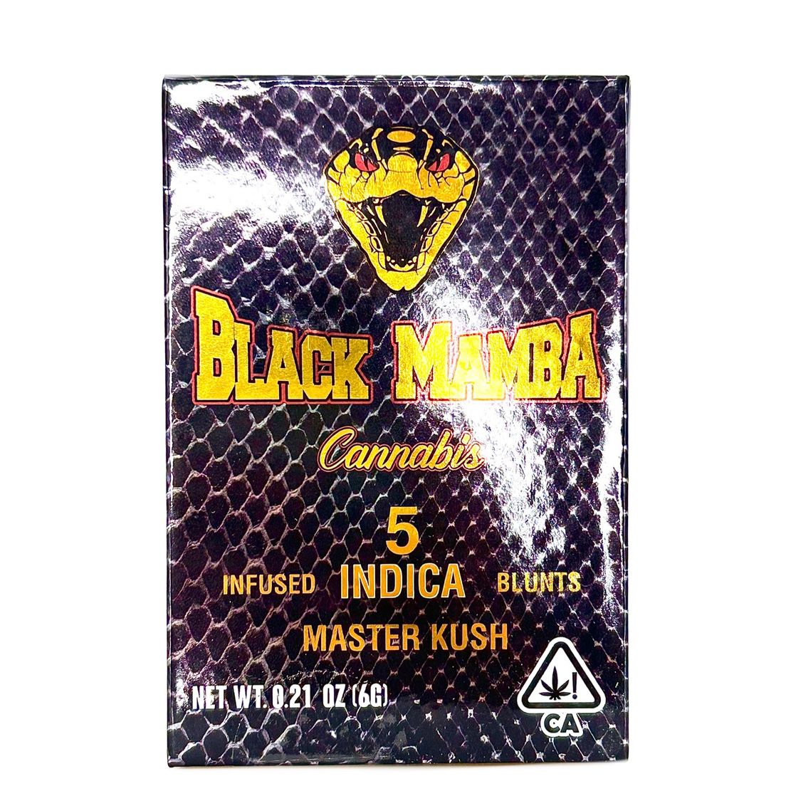 BLACK MAMBA - Master Kush - 5pk x 1.2g = 6g, INFUSED BLUNTS!