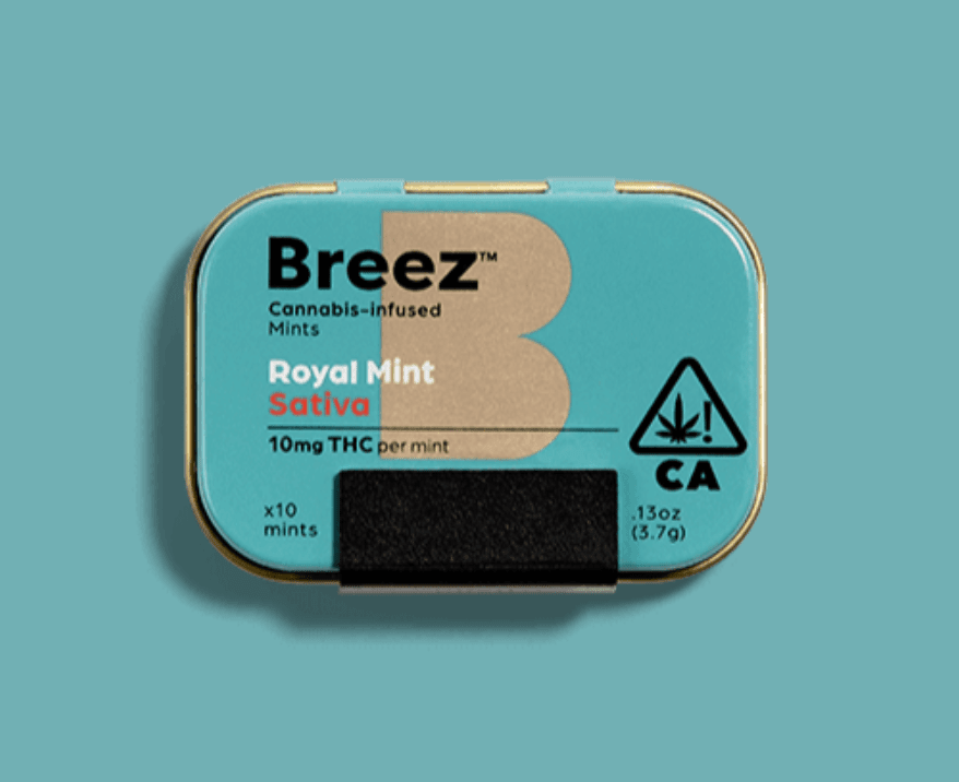 BREEZ MINTS- SATIVA ROYAL MINT TIN 100MG