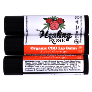 Healing Rose Sweet Orange Lip Balm 25mg Full Spectrum