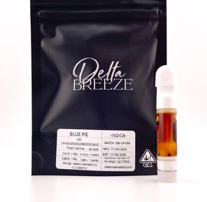 *BLOWOUT DEAL! $25 1g Blue Pie (Indica) Live Resin Cartridge - Delta Breeze