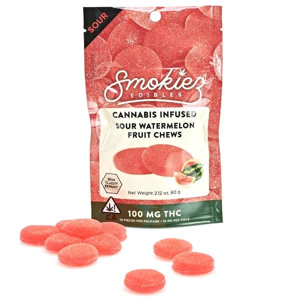 Smokiez - Watermelon Fruit Chews 100mg