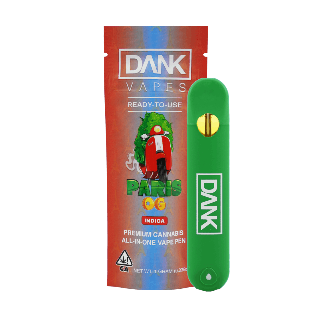 Dank | AIO Vape | 1g | Distillate | Paris OG