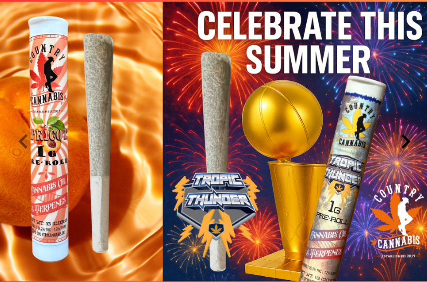 Country Cannabis - 1g Infused Pre-Roll - Apricot