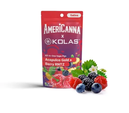 AmeriCanna x Kolas - Acapulco Gold x Berry Rntz AIO 1g
