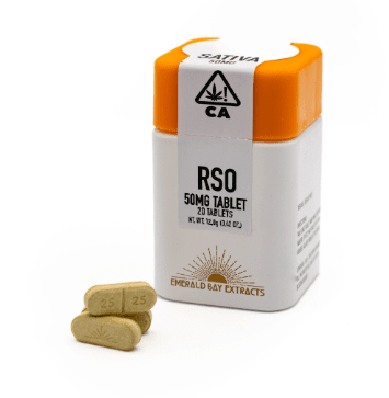 Emerald Bay Extracts - Strawberry Cough RSO Tablets 50mg/1000mg