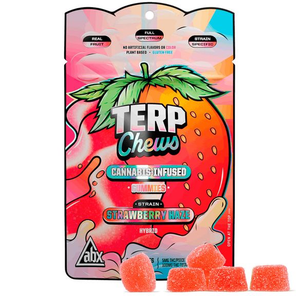 ABX Terp Chews Gummies Strawberry Haze 100mg