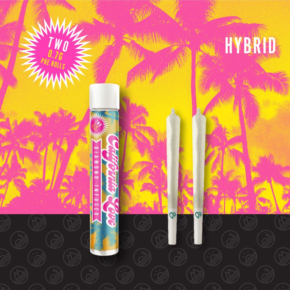 California Love Infused Pre-roll 2pk Platinum Pebbles 1.4g