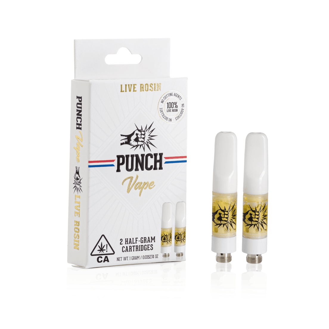 Punch | Vape Cart | 1g | Rosin | Strawberry Fatso