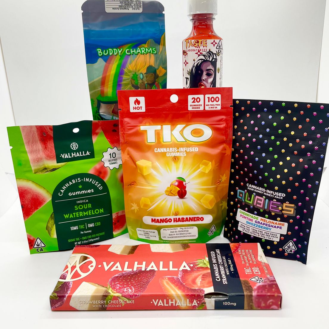 *Deal! $65 for 400mg THC Mix n' Match Any Valhalla, TKO, Qubies, Buddy Charms & Taste Edibles