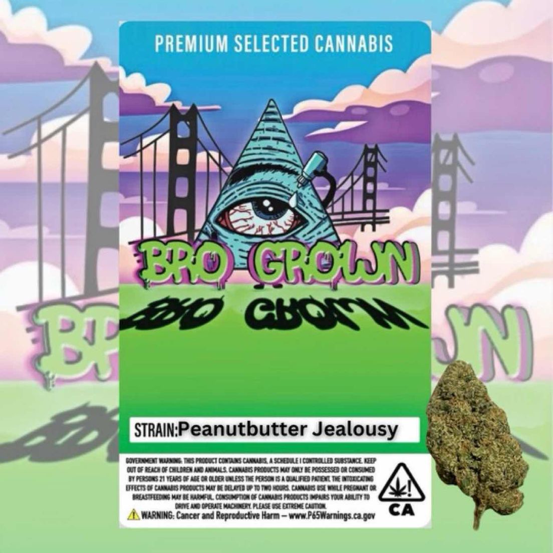 Bro Grown - Peanut Butter Jealousy 3.5G - FLOWER