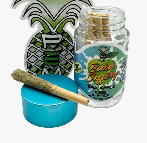 Baby Jeffery Hybrid Pre-Roll Infused 5 Pack Bad Apple