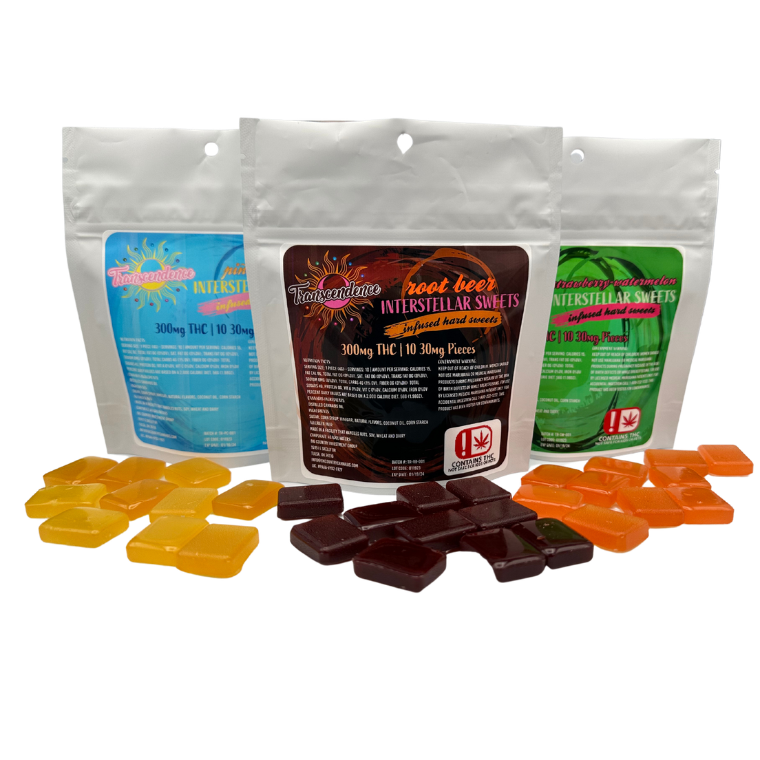 TRANSCENDENCE STRAWBERRY WATERMELON HARD CANDY 250MG