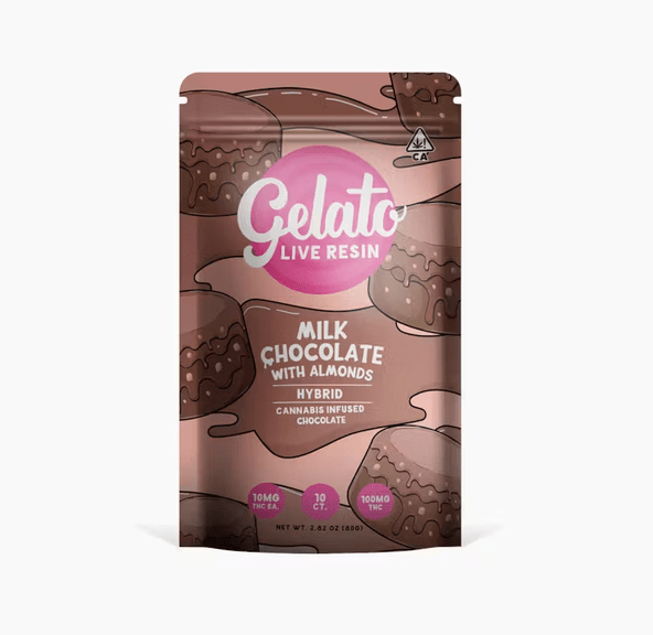 Gelato Chocolate Bar Milk Chocolate Almond 100mg